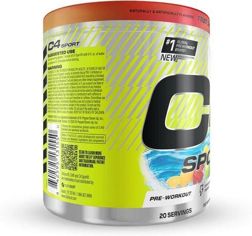 Cellucor C4 Sport Pre Workout Powder: NSF Certified for Sport, 200mg Caffeine, Creatine, Beta-Alanine, Hawaiian Punch,