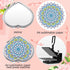 Jetec 6 Pcs Sublimation Blanks - Small Compact Mirror Bulk Folding Pocket Makeup Mirror for Women Gift Travel