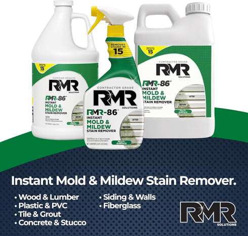 RMR-86 Instant Mold and Mildew Stain Remover Spray, 1 Gallon, Scrub Free Formula