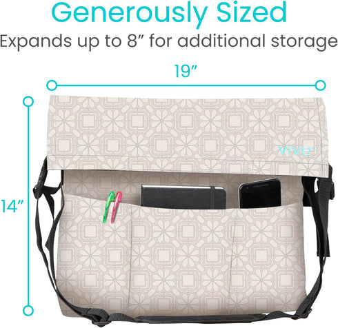 Vive XL Wheelchair Bag - Waterproof, Scratch-Resistant, Double-Stitched, Machine Washable Accessory for Adults, 15