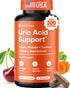 3 in 1 Uric Acid Flush Cleanse – Tart Cherry Extract with Turmeric & Celery Seed Supplement, 60 Veggie Capsules