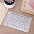 Larrel Braille Alphabet Board, Aluminum Letter Fingerboard Portable Teaching Aid Board Braille Gifts Alphabet Chart