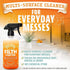 ANGRY ORANGE All-Purpose Cleaner Spray, Multipurpose for Kitchen and Bathroom, 24 Fl. Oz - Pack of 2