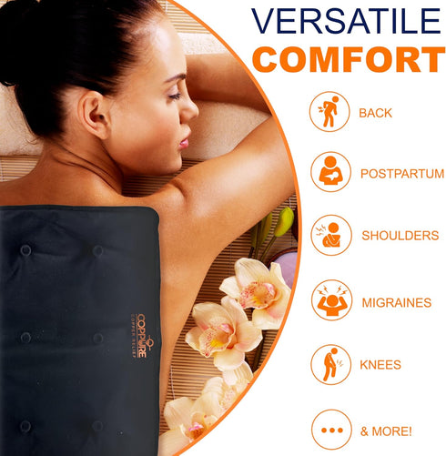 Coppure Large Gel Soft Flexible Medical Ice Packs for Injuries - 2 Pack Reusable Cold Pack for Back Pain, Migraine