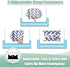 Wegreeco Reusable Menstrual Pads, Soft Cloth Sanitary Pads, 6 Pack with 1 Cloth Mini Wet Bag