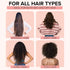 Pink Carbon Wide Tooth Comb for Curly and Straight Hair (7 inch) - Professional Detangling Comb for Styling