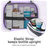 Maliton Travel Toiletry Bag for Women, Hanging Organizer with 4 Compartments, Portable Waterproof Compact Bathroom Bag