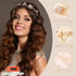 Oriamour Bridal Crystal Headband with Freshwater Pearls, Flower Design Wedding Hair Accessories (Gold)