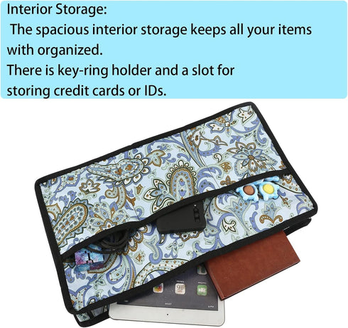 Walker Bag, Hands Free Accessories Basket for Folding Walkers, Multi-Purpose Tote Caddy Pouch (Mandala Print)