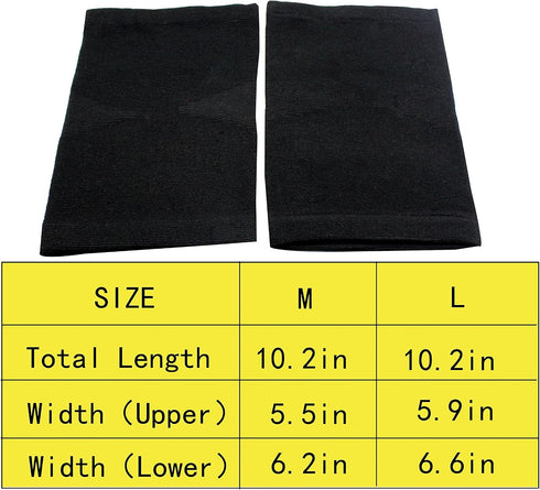 JUMISEE (One Pair Cotton Knee Sleeves for Knee Support, Circulation Improvement & Pain Relief Compression Knee Brace