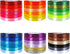 Winlyn 36 Colors 900 Yards Fabric Ribbons Satin Ribbons Metallic Glitter Ribbons Rolls Craft Ribbons Embellish Decorative Ribbons 2/5" Wide for Floral Bouquet Gifts Crafts Bows Party Wedding