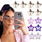 Purple Star Kawaii Y2K Emo Disco Hair Clips, Hair Accessories for Women