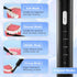 Tooth Polisher Electric Dental Cleaning Kit, Rechargeable with 5 Brush Heads, 4 Speed Modes, LED Light, IPX6 Waterproof