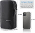 Purevave Compact Mens Toiletry Travel Bag, Waterproof Hanging Dopp Kit, Black Wash Pouch