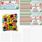Watersay Christmas Treat Bags Toppers with Self Adhesive Bag Cute Winter Hot Chocolate