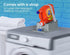 Skywin Laundry Soap Station, Laundry Detergent Cup Holder, Grey, with Anti-Slip Rubber Feet