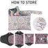 PHOGARY 7 Set Reusable Menstrual Pads for Heavy Flow with Wet Bag, Pieces Sanitary Pads with Wings for Women, Washable