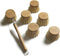Wooden Dish Brush Made of Bamboo Wood and Natural Bristle, Includes 5 Replacement Brush Heads, Kitchen Scrubber