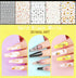 Teenitor 12 Sheets Self-Adhesive Nail Art Sticker, 5D Embossed Flower Nail Decals, 5 Boxes Glitter Sequins Flakes