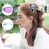 RC ROCHE ORNAMENT 6 Pcs Hair Clip Classic Oval Side Opening Slide Plastic Curve Flat Comb Inner Teeth Clamp Barrette Girls Ladies Beauty Accessory Grip, Large Transparent Multicolor