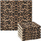 senya 6 Pack Dish Cloths - Reusable Kitchen Hand Towels with Cheeteh Leopard Print