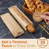 Yuanan 200 23.2"X4.3"X1.6" 300 PCS Paper Bread Bag with Window, French Bread Bags with Seal Stickers Long Paper Breads