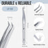 LASHVIEW High Precision Lash Tweezer, Stainless Steel Volume Eyelash Extension Tweezers for Professional Grafting, LT02