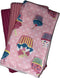Set of 6, Cupcake Design Microfiber Kitchen Towels/Bar Mop, Ultra-Absorbent & Fast