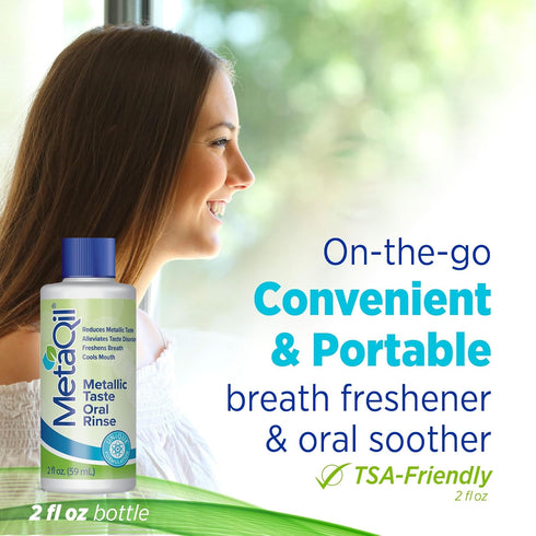 Oral Rinse for Metallic and Bitter Taste Disorders, Travel-Friendly Bottle, 1 Count
