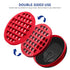 Silicone Curl Brush Set (Red) | Magic Curly Hair Brush, Africa Comb, Afro Pick, Wave Curler Tool for Men, Women, Boys,