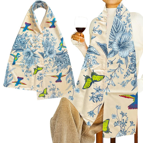 TOCKONIMN Adult Bibs Scarf for Women Eating - Dignified Alternative to Bib for Reusable Elderly Adults Senior Citizens
