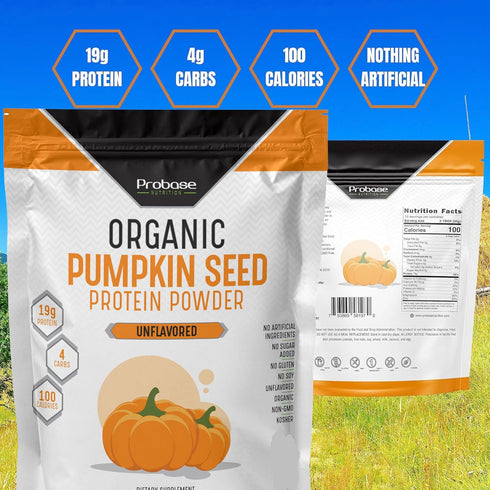 Organic Pumpkin Seed Protein Powder, 1 lb, Plant Based, Vegan, Unflavored, Gluten and Soy Free, Paleo, Keto