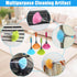 4 Pack 10" Small Microfiber Duster - Delicate Fluffy Microfiber Feather Duster for Cleaning Laptop Keyboard, Computer