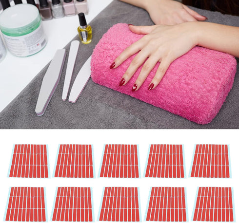 Nail Tip Display Tape, 10 Sheet Nail Art Mounting Tape Salon Double Sided Adhesive Tape Nail Art Accessories for Nail Tip Color Display Home and Nail Salon Use