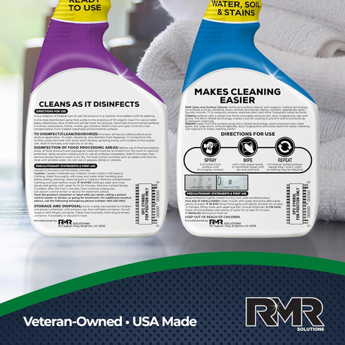 RMR-141 2-Step 232 Oz RMR Defend & Detail Duo EPA Registered Mold & Mildew Spray + Glass & Surface Cleaner/Repellent