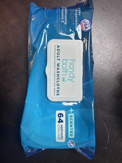 Wipes for Adult - Extra Large WashCloth, Unscented, Rinse-Free - Soft, Gentle for Sensitive Skin, Senior, Post-Surgery
