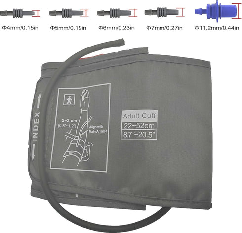 Extra Large Cuff Compatible with Omron 9"-20.5" Inches (22-52CM), XL Blood Pressure Adult ARM BP Replacement Cuff