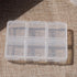 WsjiaboFux 6 PillboxMedication White Pills Organizer Cells Empty Box Braille Weekly Case for Travel Case AidsPersonal