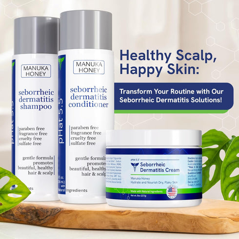 pHat 5.5 Seborrheic Dermatitis Moisturizing Cream & Face Lotion for Women, 8oz