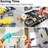 22 Pcs Drill Brush Attachments Set, Scrub Pads & Sponge & Wire Brush for Drill, Power Scrubber Brush with Extend Long Attachment, Drill Scrubber Brush Kit for Bathroom, Floor, Car, Grout