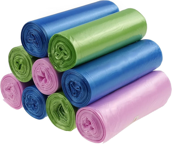 Cand Garbage Bags, 1.6 Gallon, 9 Rolls, 180 Counts