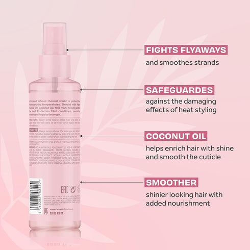 Lee Stafford Coco Loco & Agave Heat Protectant Hair Spray Mist - 150 ML for Silky Smooth Hair