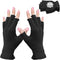 MIG4U 3 Pairs Fingerless Moisturizing Gloves | Half Finger Touchscreen Beauty Glove for Eczema, SPA