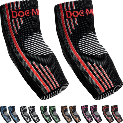 Doc Miller Elbow Compression Sleeve for Tendonitis – Medical Support Arm Brace for Tennis Injuries & Bursitis Relief