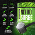 Jacked Factory NITROSURGE Pre Workout Supplement - Watermelon, 30 Servings, Clear Focus, Intense Pumps, NO Booster &