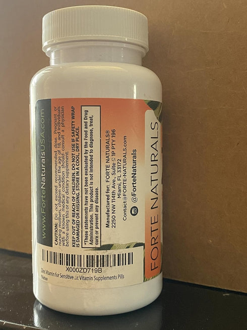 Zinc Supplements (100 Tablets) - Vegan 50mg Daily Supplement for Sensitive Stomachs, Non-GMO