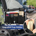FINPAC Wheelchair Side Organizer Bag with Cup Holder, Wheelchair Armrest Accessories Pouch with Pen Slot and Reflective