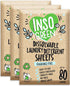 Unscented Laundry Detergent Sheets (3 Pack, 240 Loads) - Eco-Friendly, Zero Plastic Packaging, Fragrance-Free