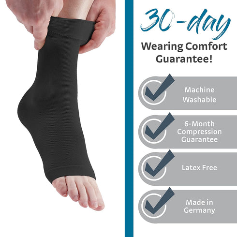 medi Seamless Knit Ankle Support, Beige M - for Sprains, Rheumatic & Osteoarthritis Condition