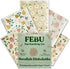 FEBU Swedish Dishcloths for Kitchen, 5 Pack Reusable Paper Towels, Washable Non-Scratch Cloths